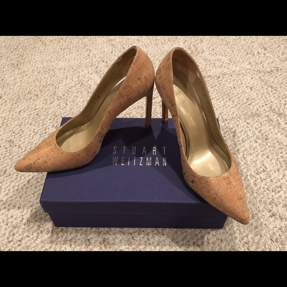 Stuart Weitzman Cork Pumps, size 9.5